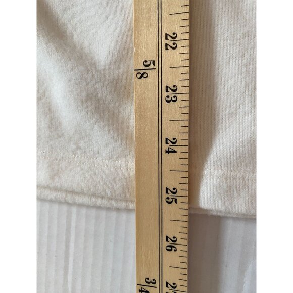 Loft Petites Womens Ivory Cowl-Neck 3/4 Sleeve Top Barbiecore Secretary Size XSP - Picture 6 of 10